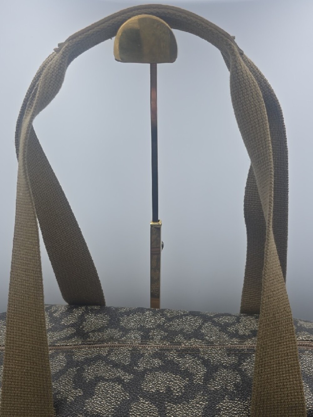 Yves Saint Laurent Vintage Tan & Gray Giraffe Patterned Large Weekender (EUC)🦒✨ - Picture 3 of 15